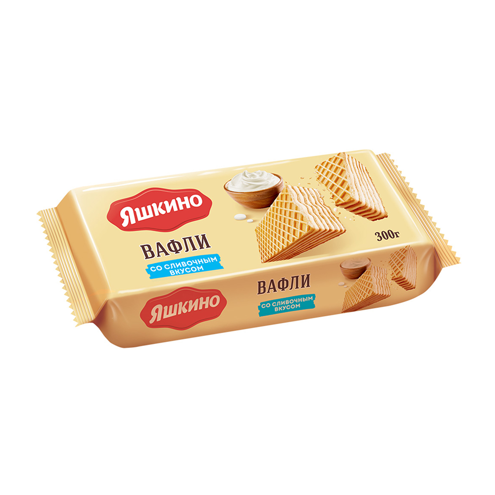 Изображение товара Вафли Яшкино Сливочные 300г