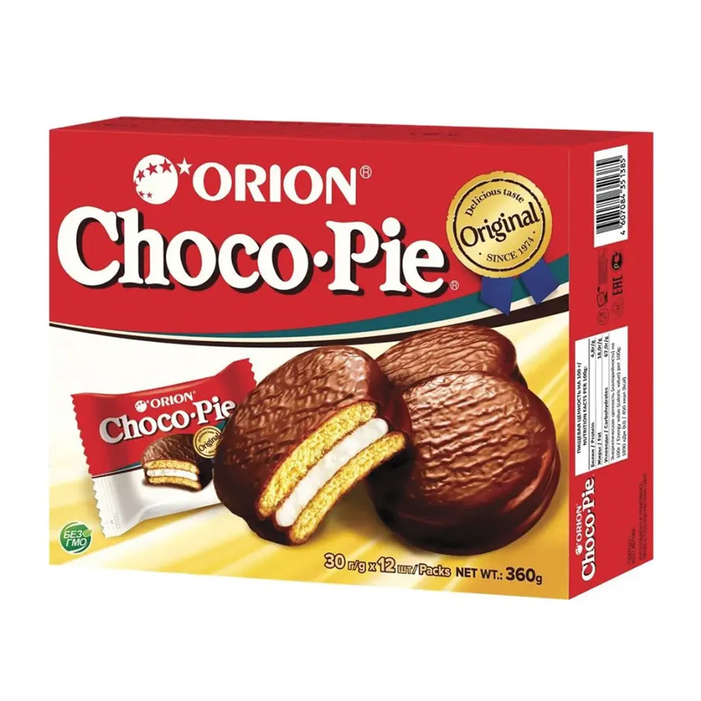 Изображение товара Печенье Orion Choсo Pie Оригинальное 360г