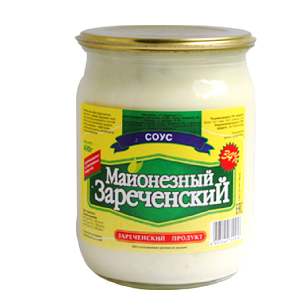 Купить соус майонезный зареченский продукт 34% 480г стекло с доставкой на  дом в магазине SPAR