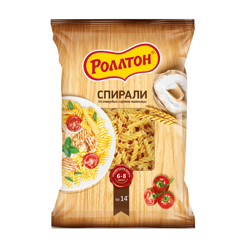 Изображение товара Макаронные Изделия Роллтон Спирали 400г