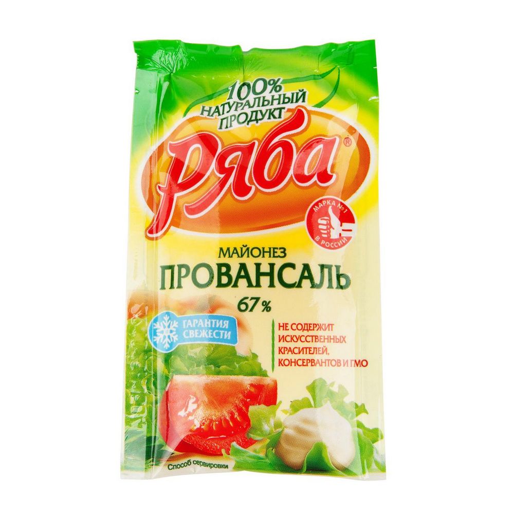 Купить майонез ряба провансаль 67% 25г дой-пак с доставкой на дом в ...