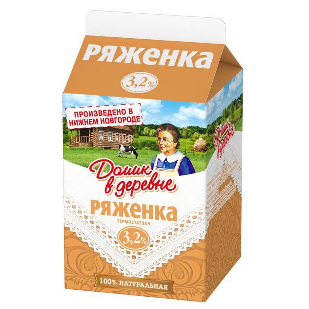 Ряженка фото в бутылке