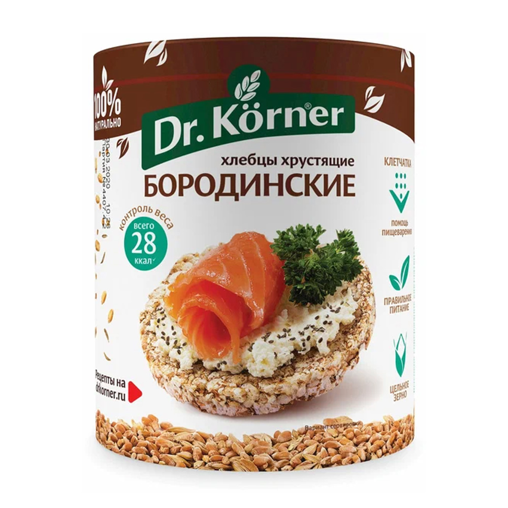 Изображение товара Хлебцы Dr.Korner Бородинские 100 г
