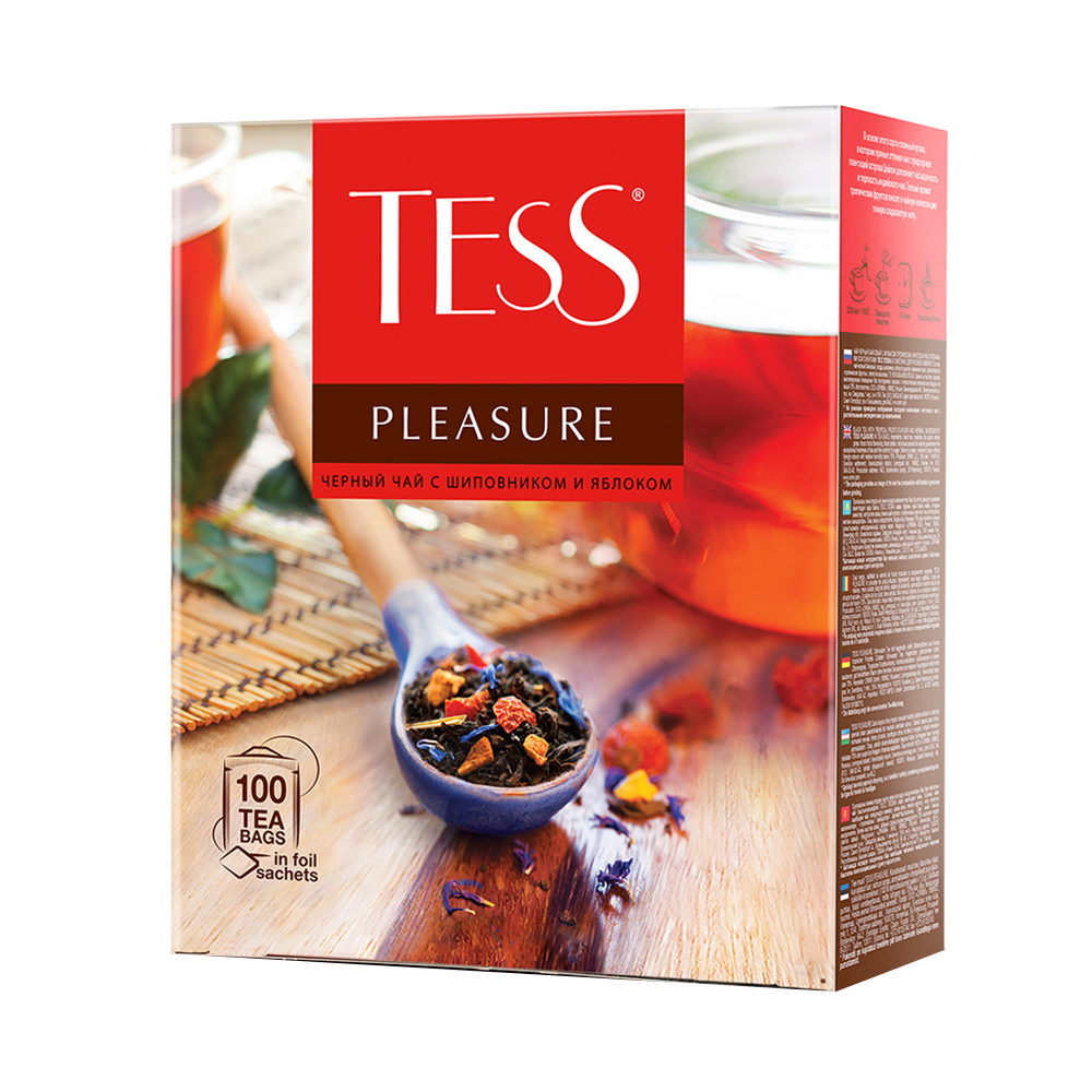 Купить чай черный tess pleasure 100 пакетиков с доставкой на дом в ...