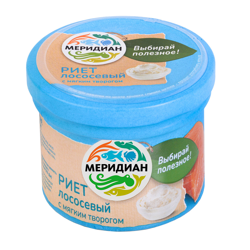 Изображение товара Риет из Лосося Меридиан с Творогом 100г