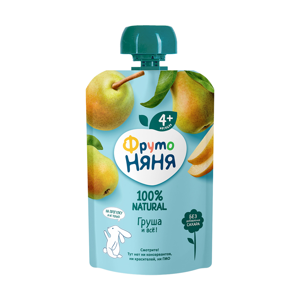 Изображение товара Пюре ФрутоНяня Груша 90г дой-пак
