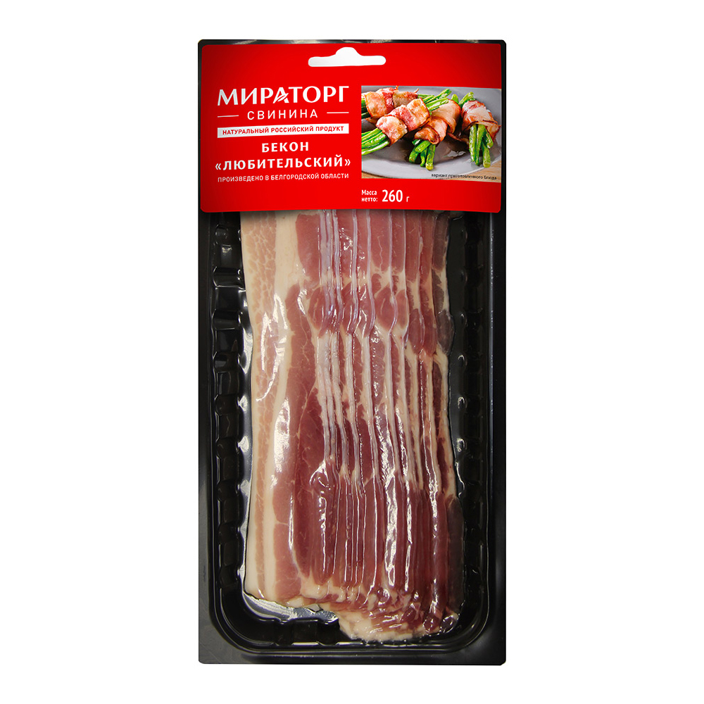 Изображение товара Мираторг Любительский бекон 260 г