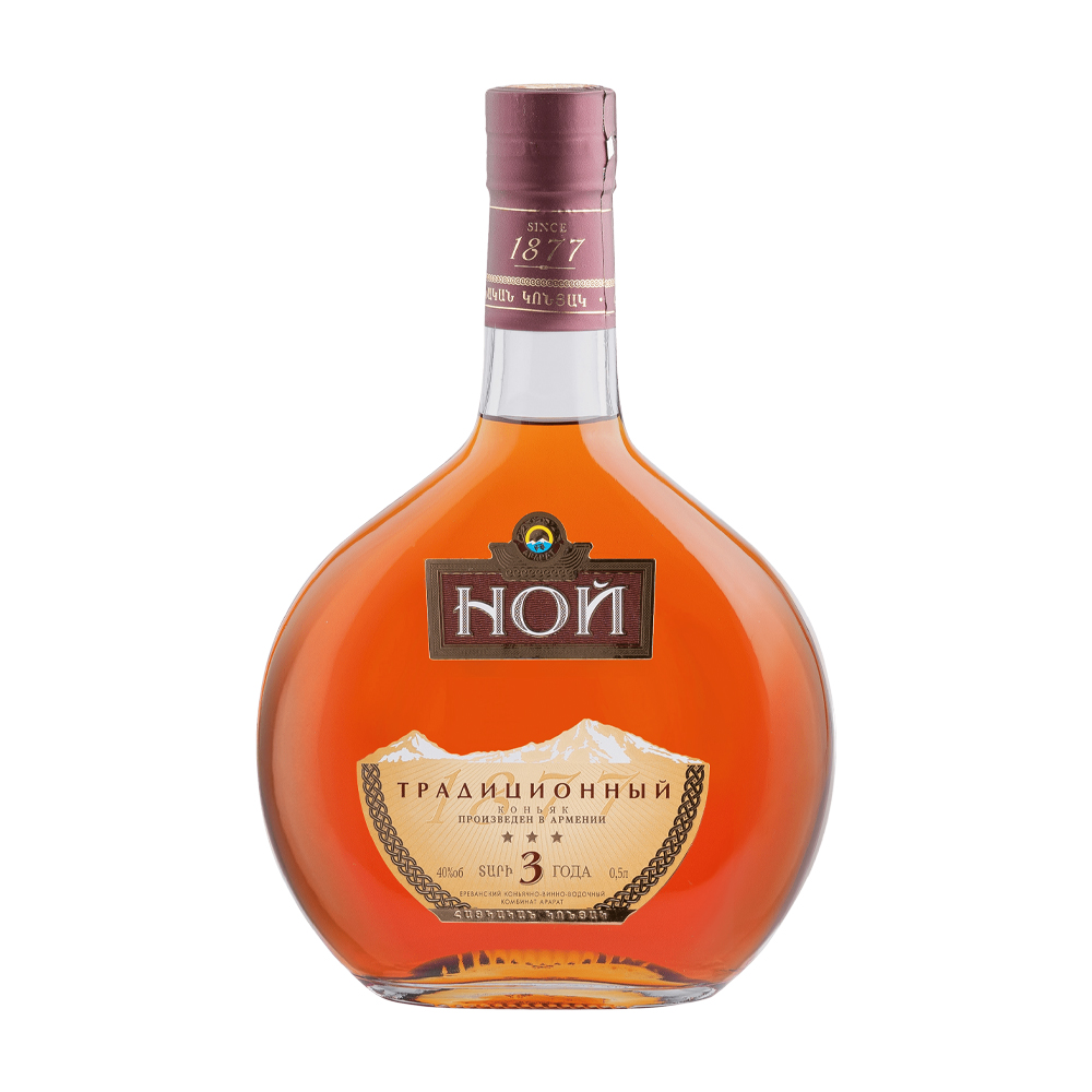 Изображение товара Коньяк Армянский Ной Традиционный 3 Года 40% 0,5л