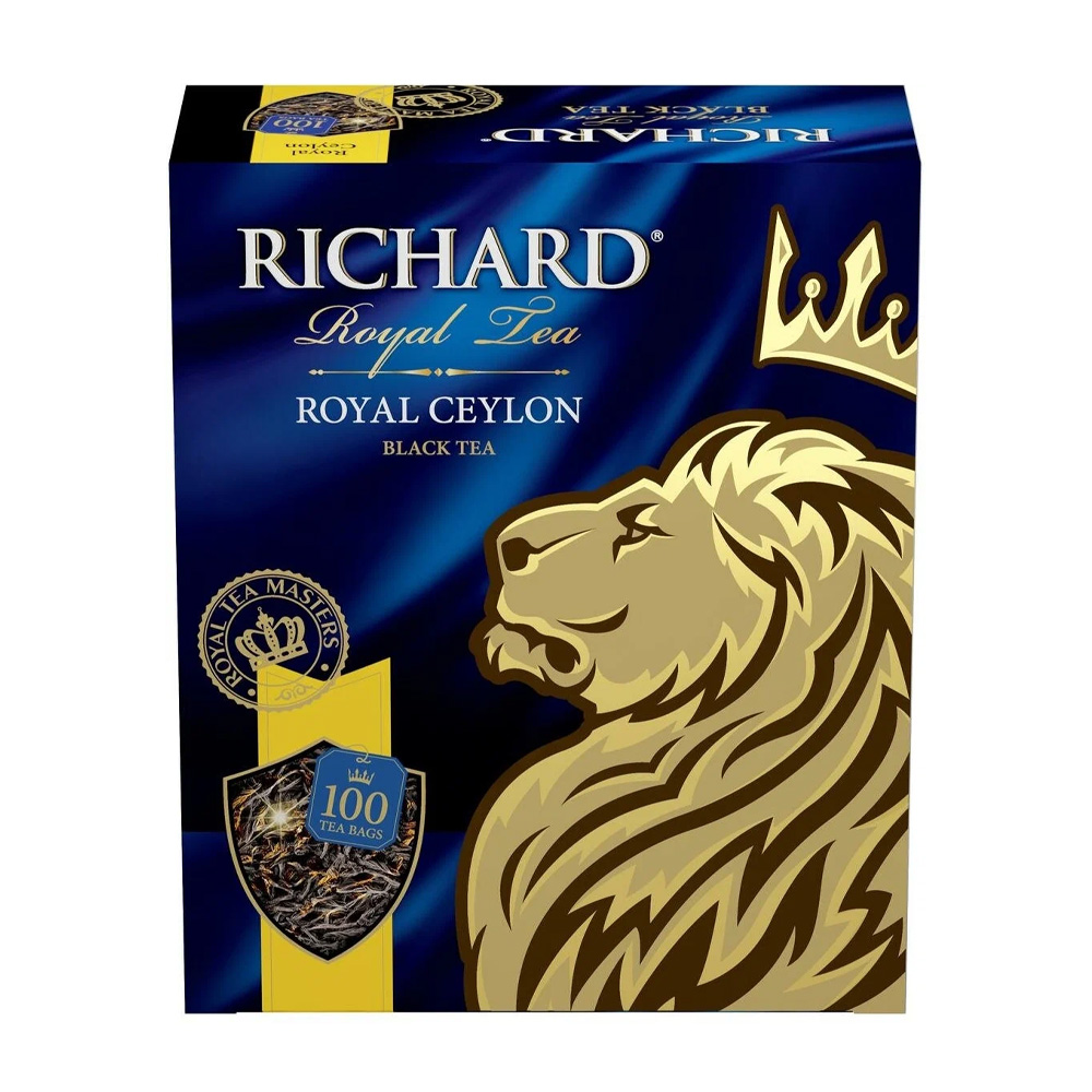 Купить чай черный richard royal ceylon 100 пакетиков с доставкой на дом ...