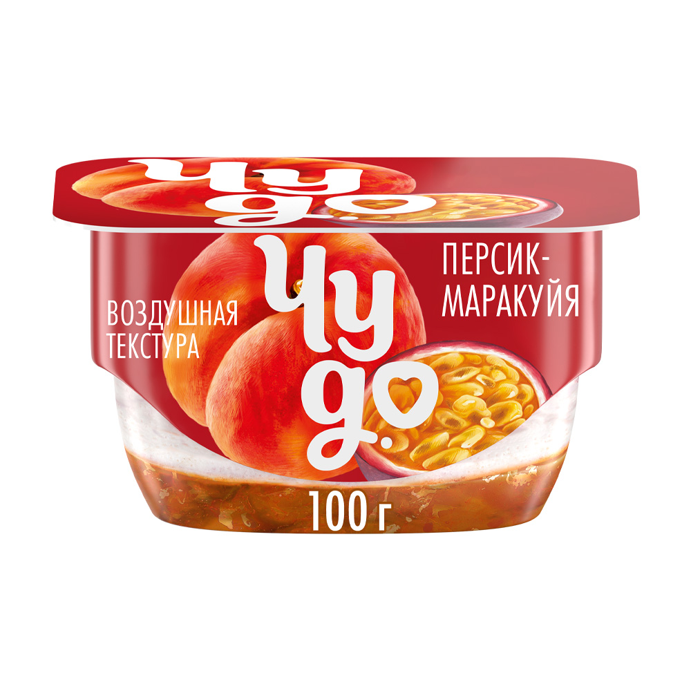 Купить десерт творожный чудо персик маракуйя 4,2% 100г с доставкой на ...