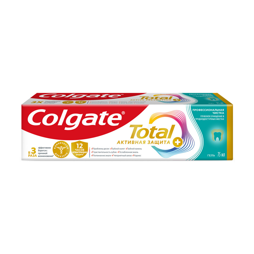 Изображение товара Зубная Паста Colgate Total 12 Профессиональная Чистка 75мл