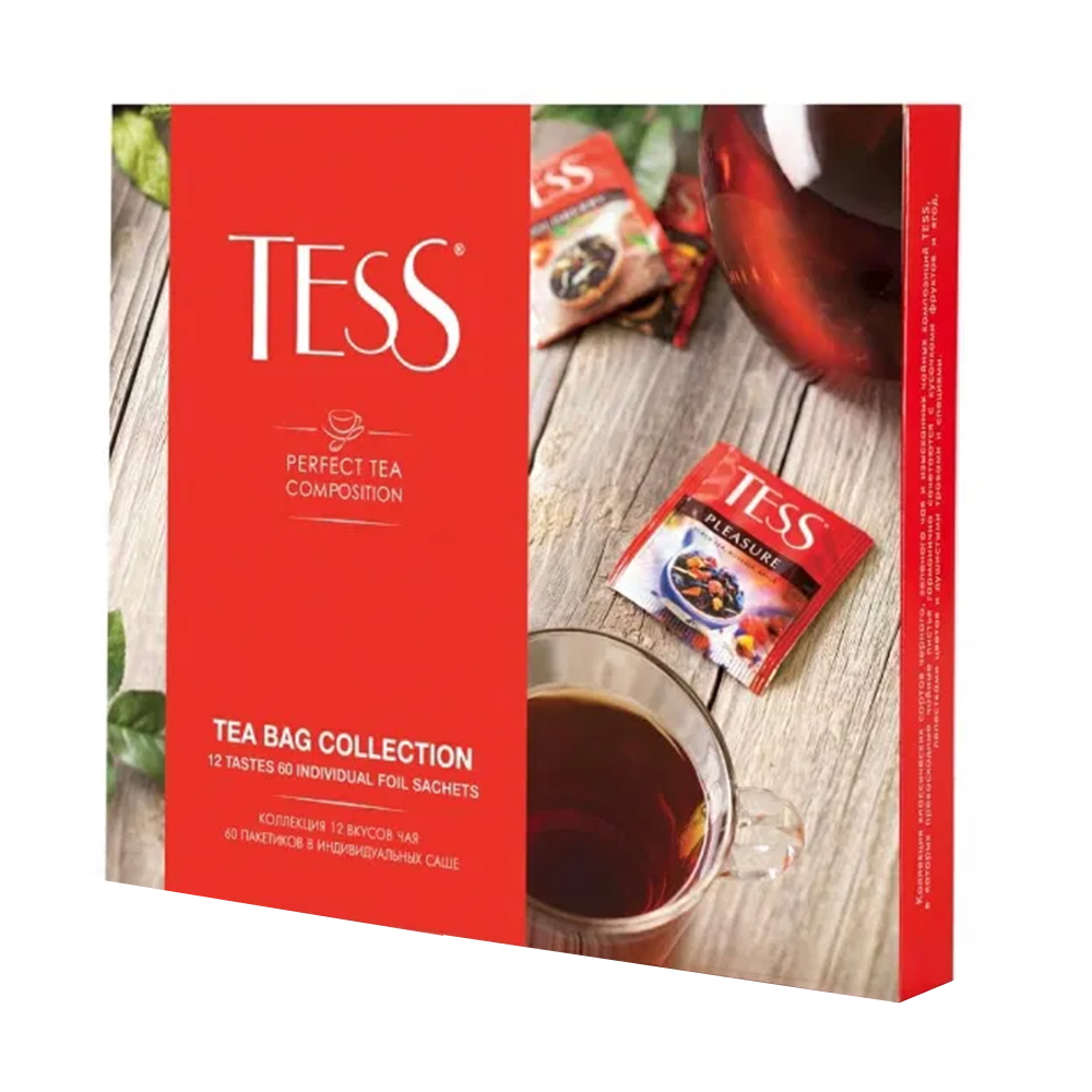 Купить набор чая и чайных напитков tess 60 пакетиков с доставкой на дом ...