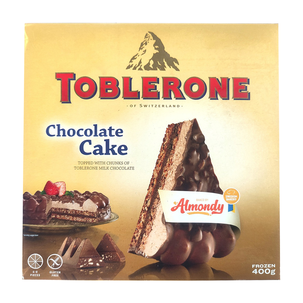 Изображение товара Торт Toblerone Шоколадный Миндальный Замороженный 400г