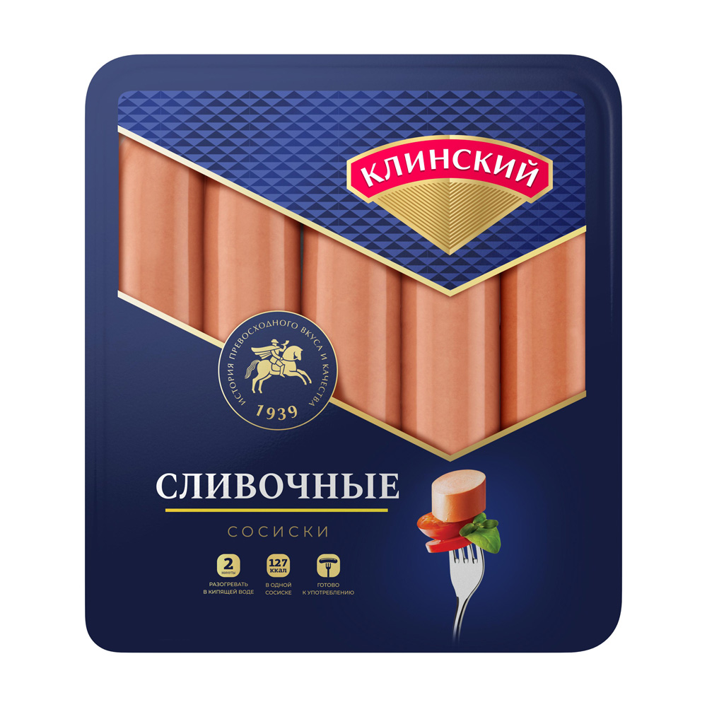 Изображение товара Сосиски Клинский Сливочные 470г