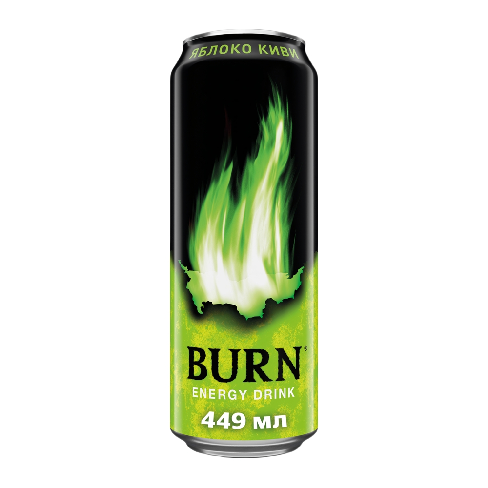 Изображение товара Энергетический Напиток Burn Яблоко Киви 0,449л ж/б