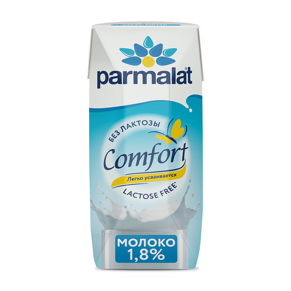 Изображение товара Молоко Parmalat Comfort Безлактозное 1,8% 200мл