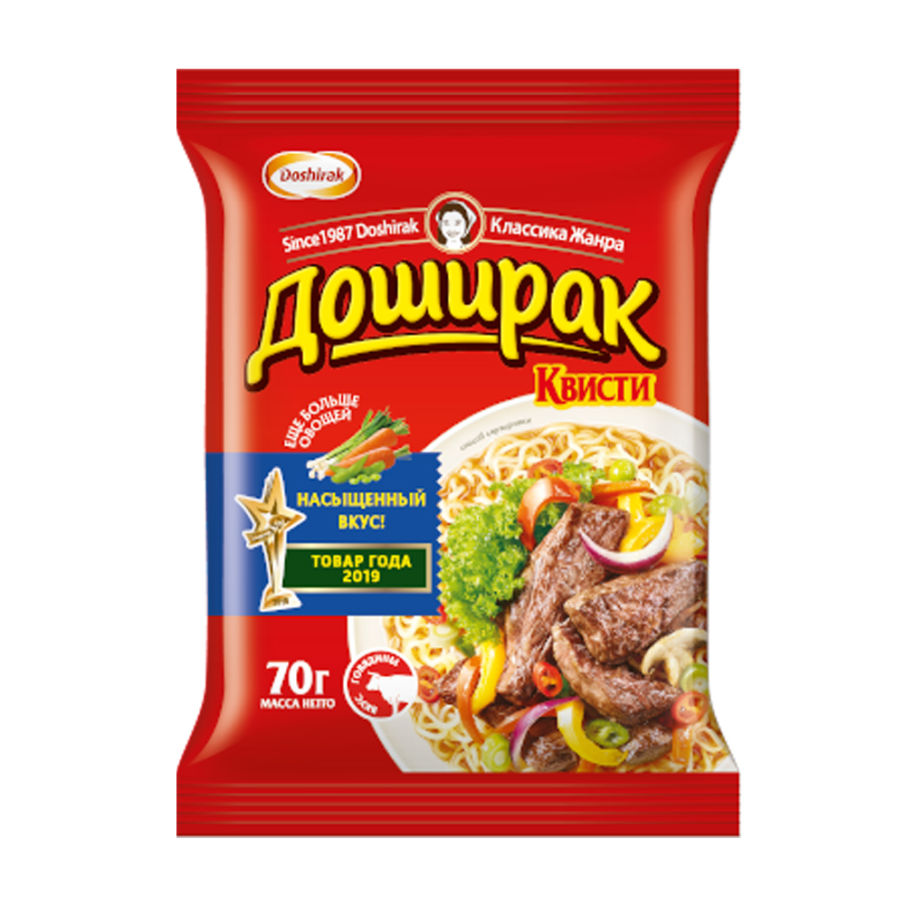 Купить лапша доширак квисти говядина 70г с доставкой на дом в магазине SPAR
