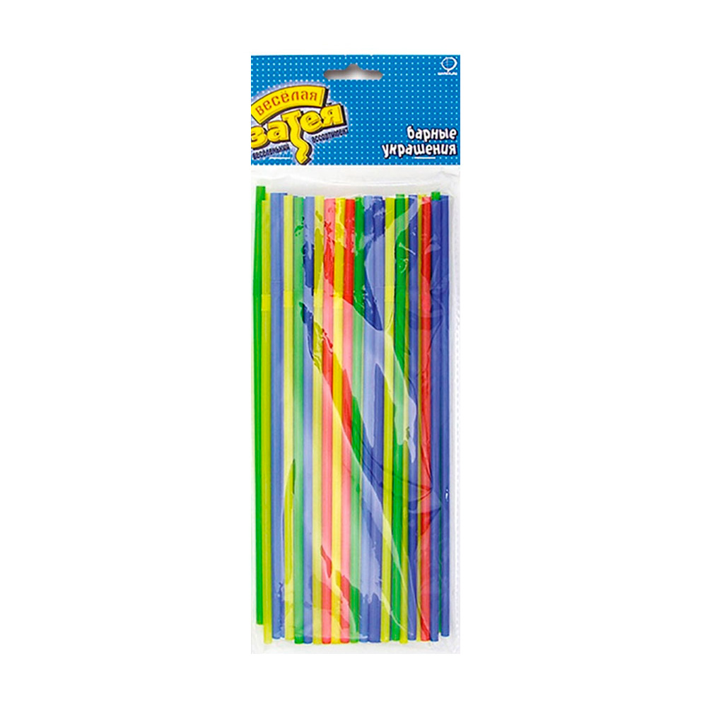 Изображение товара Штучный ВЕСЕЛАЯ ЗАТЕЯ Трубочки для напитков с праздником