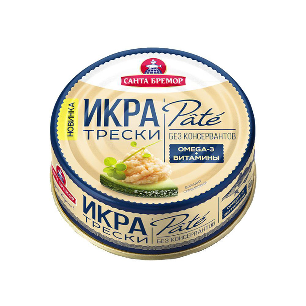 Купить икра трески санта бремор pate 90г ж/б с доставкой на дом в магазине  SPAR