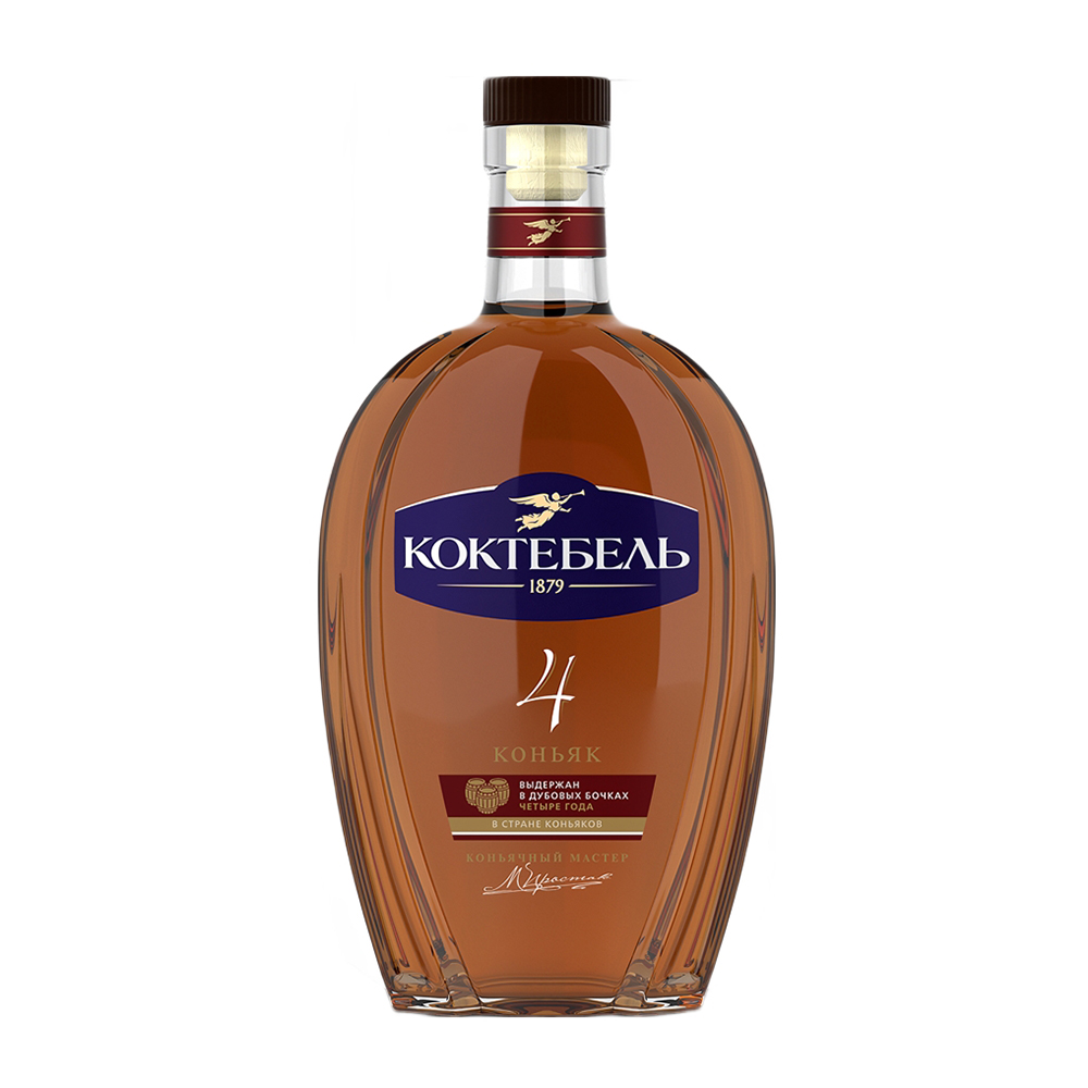 Изображение товара Коньяк Российский Коктебель 4 Года 40% 0,5л