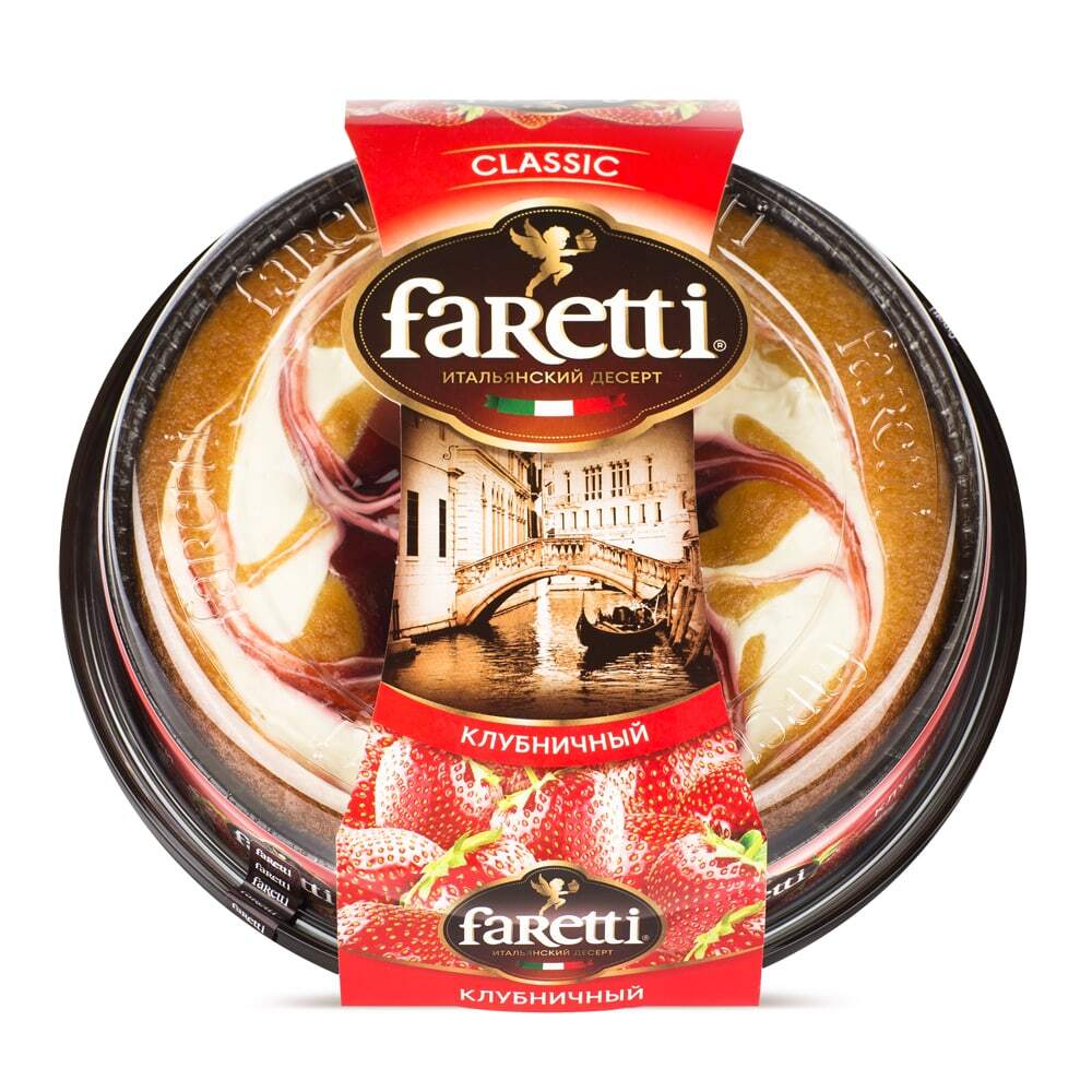 Faretti итальянский десерт клубничный