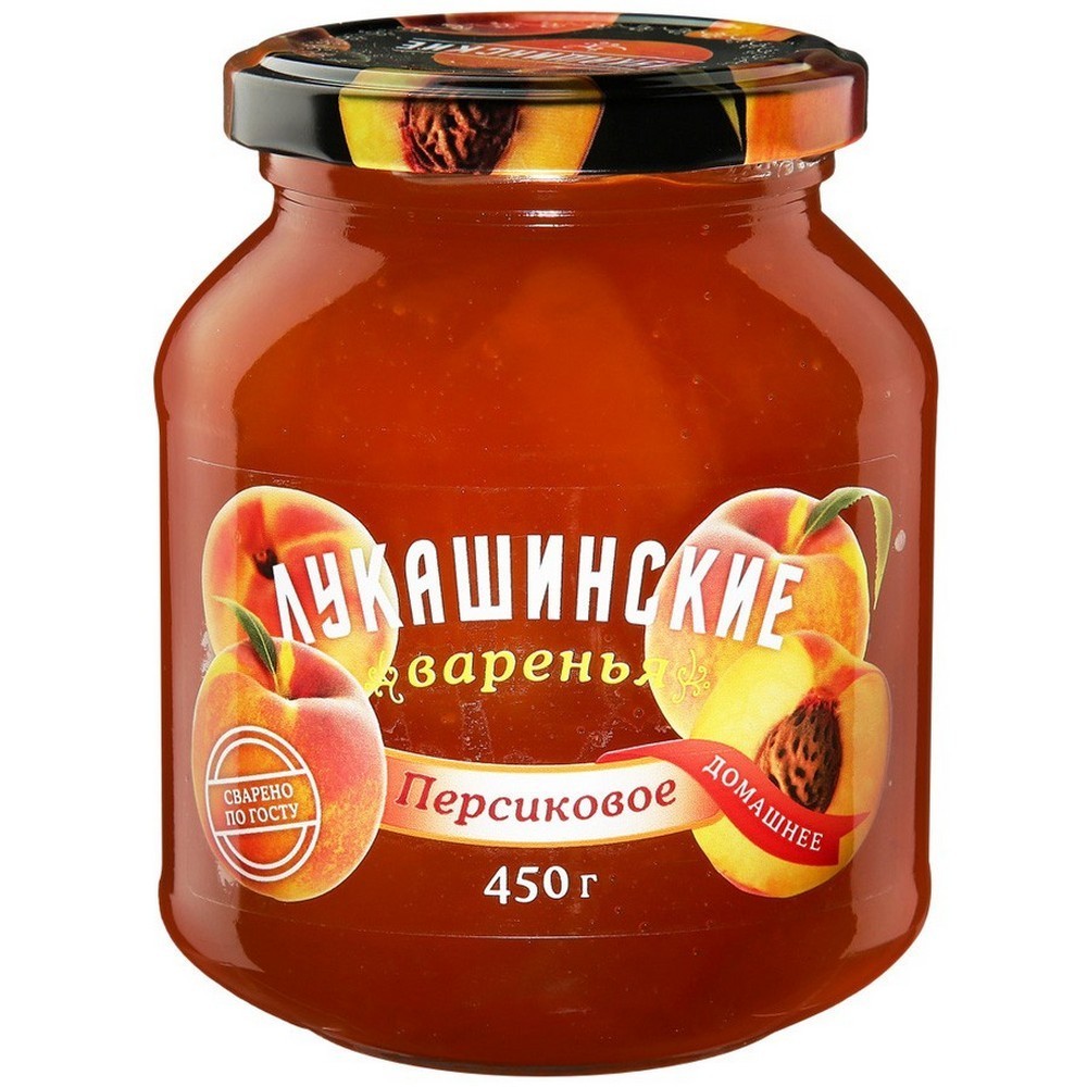 Купить варенье лукашинские персиковое 450г с доставкой на дом в ...