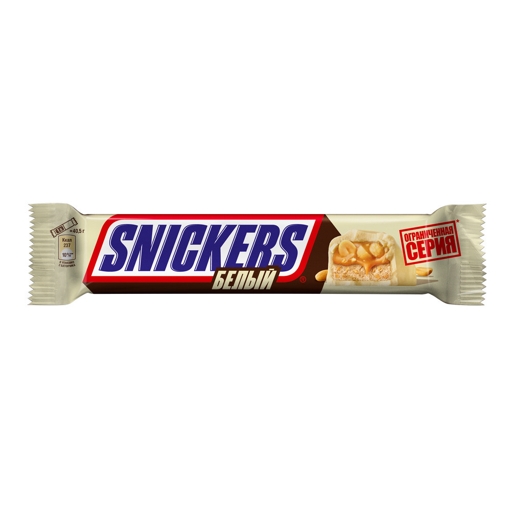 Купить шоколадный батончик snickers белый 81г с доставкой на дом в магазине  SPAR