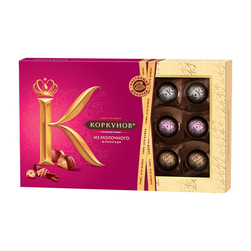 Изображение товара Набор Конфет Коркунов Ассорти Молочный Шоколад 165г