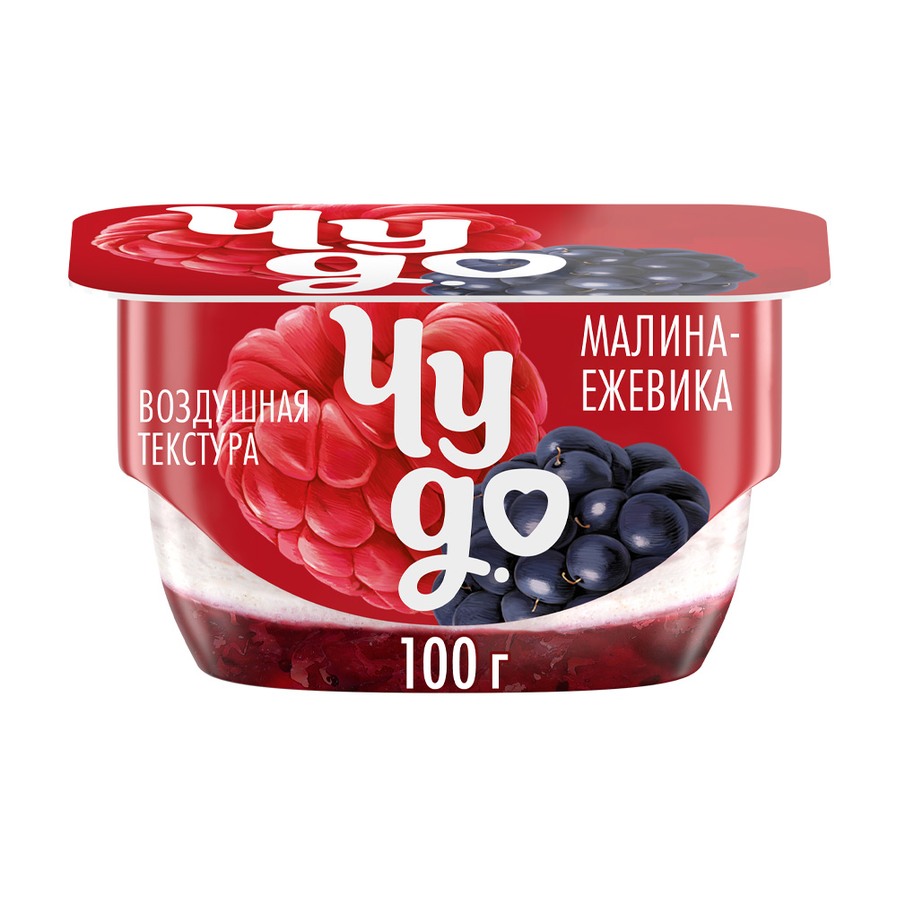 Изображение товара Десерт Творожный Чудо Малина Ежевика 4,2% 100г