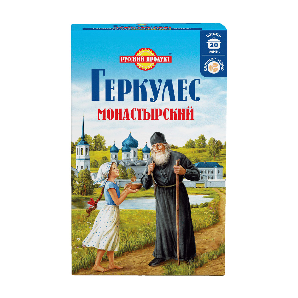 Купить хлопья овсяные русский продукт монастырский 500г с доставкой на дом  в магазине SPAR