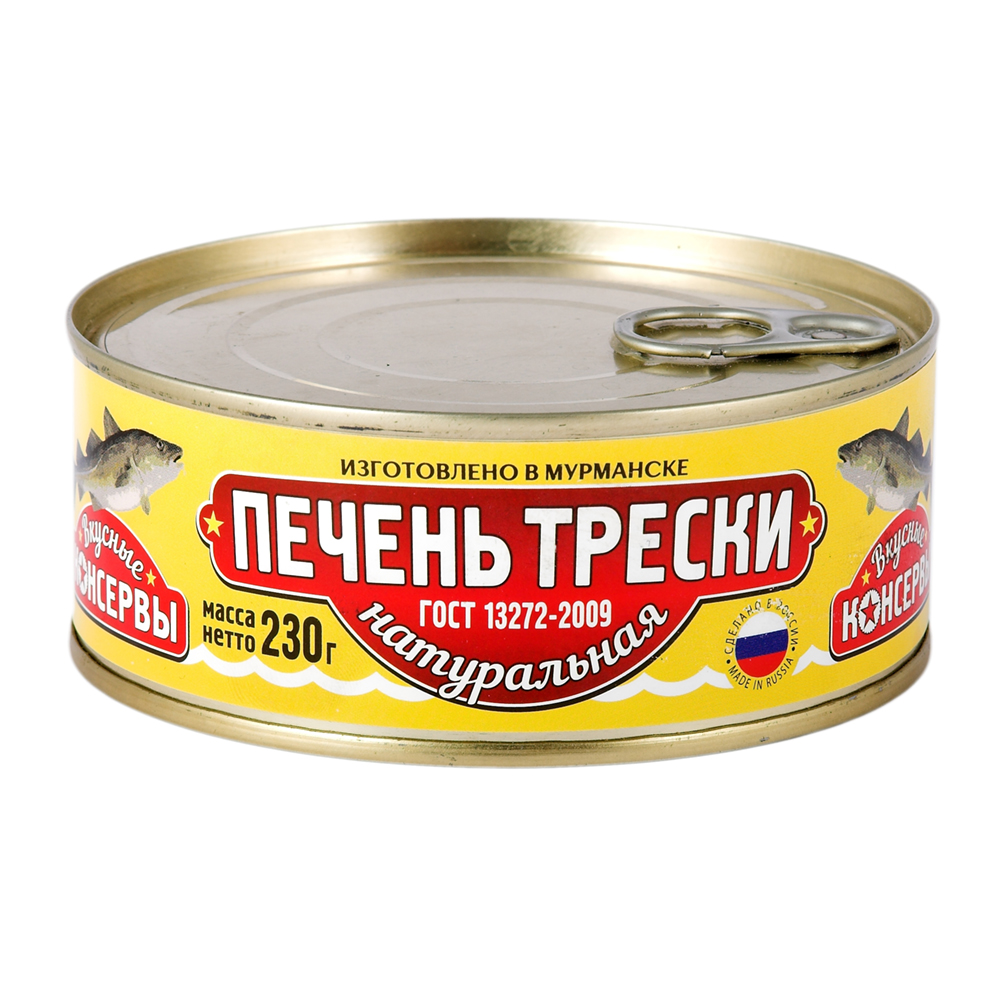 Купить печень трески вкусные консервы натуральная 230г с доставкой на дом в  магазине SPAR