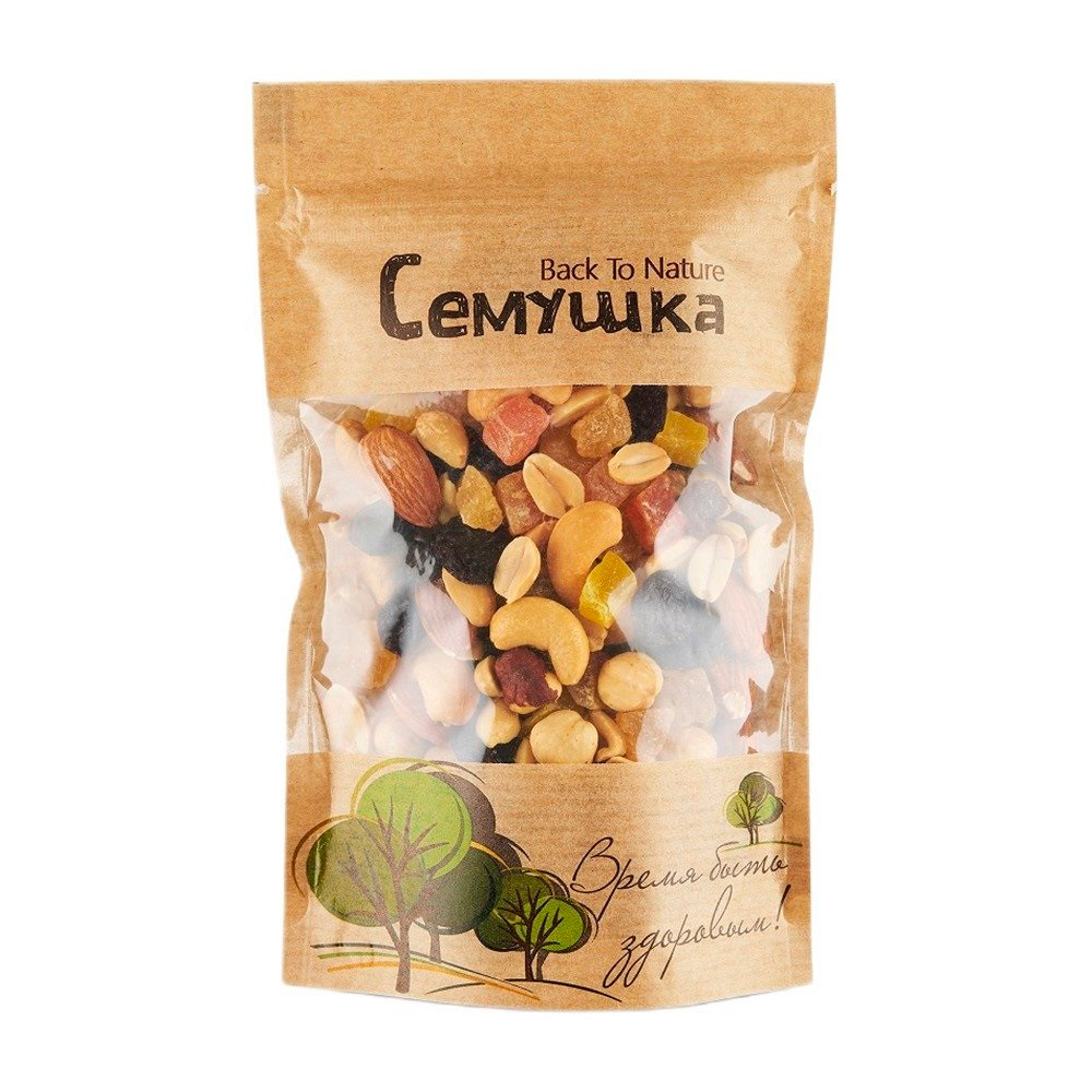 Изображение товара Семушка: орехи с цукатами 150 г — ароматная смесь для перекуса