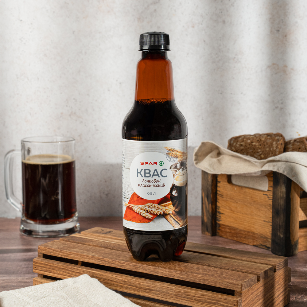 Изображение товара Квас SPAR Бочковой Классический 0,5л