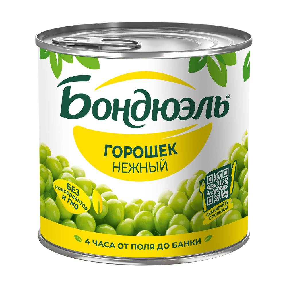 Изображение товара Горошек Бондюэль Нежный 400г ж/б
