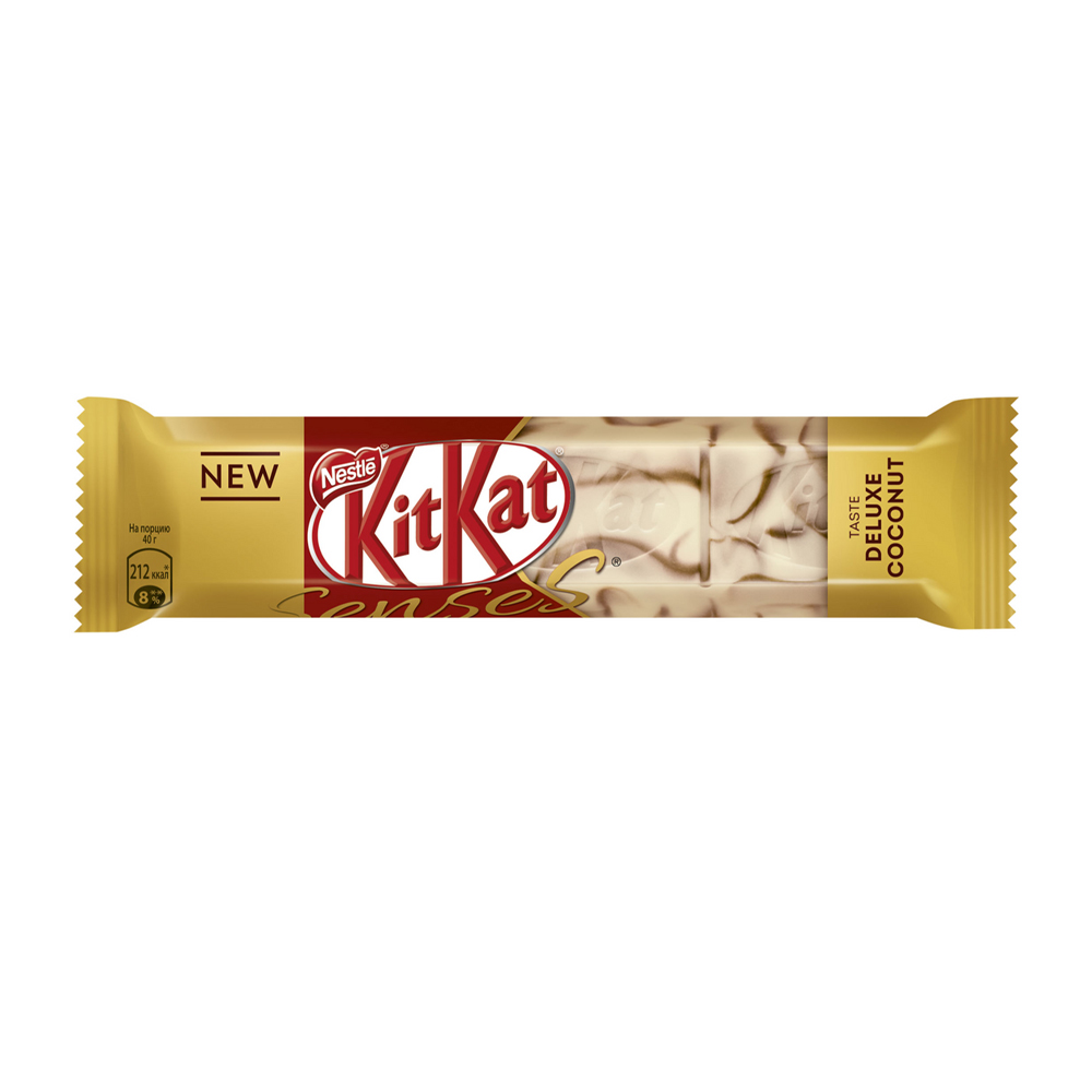 Купить шоколадный батончик kit kat белый со вкусом кокоса 40г с доставкой  на дом в магазине SPAR