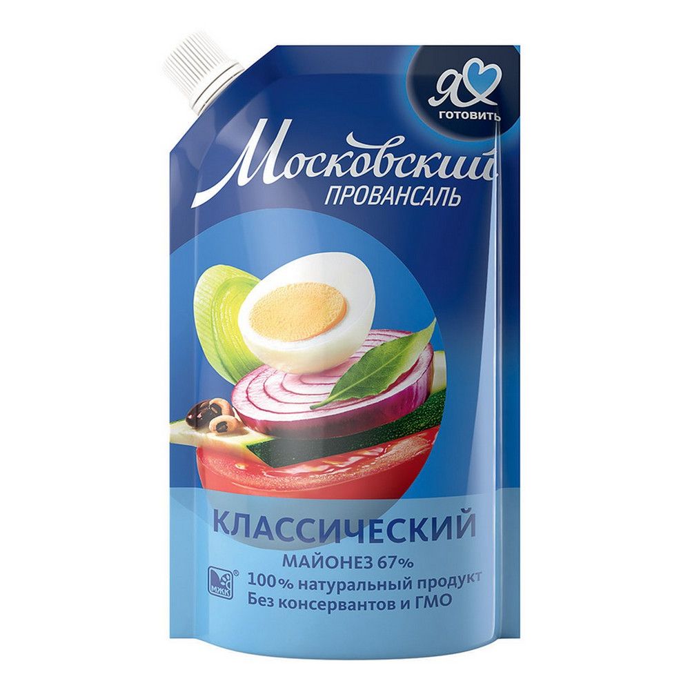 Купить майонез московский провансаль классический 67% 250мл стакан с ...