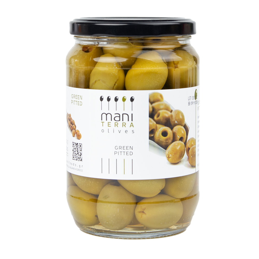 Изображение товара Оливки Гиганты Mani Terra без Косточки 720мл Стекло