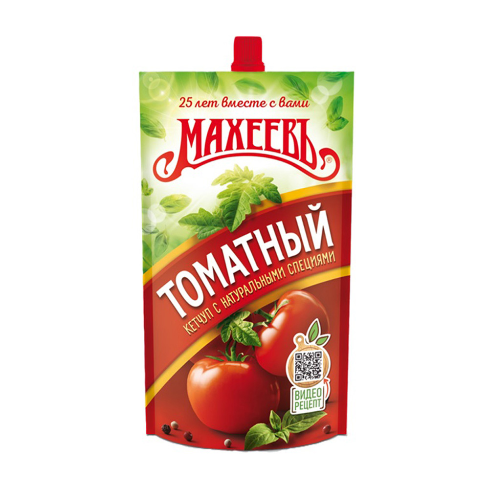 Изображение товара Кетчуп Махеевъ Томатный 300 г дой-пак