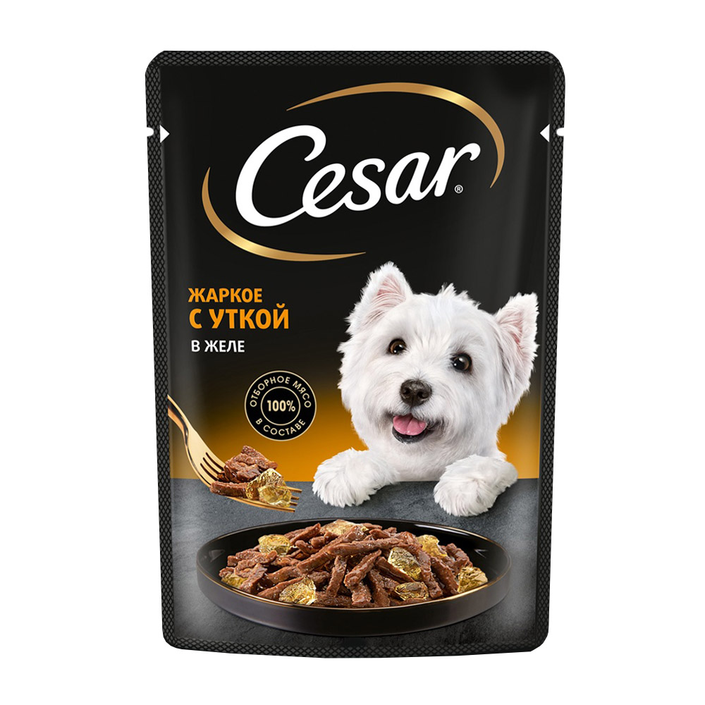 Изображение товара Корм Влажный для Собак Cesar Жаркое с Уткой 85г