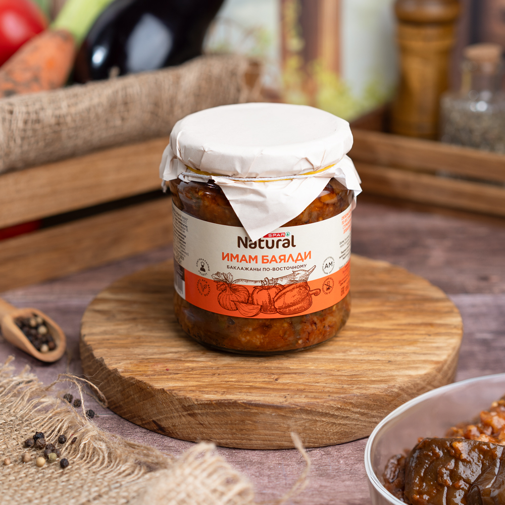 Изображение товара Баклажаны SPAR NATURAL Имам баялди по-восточному 450 г