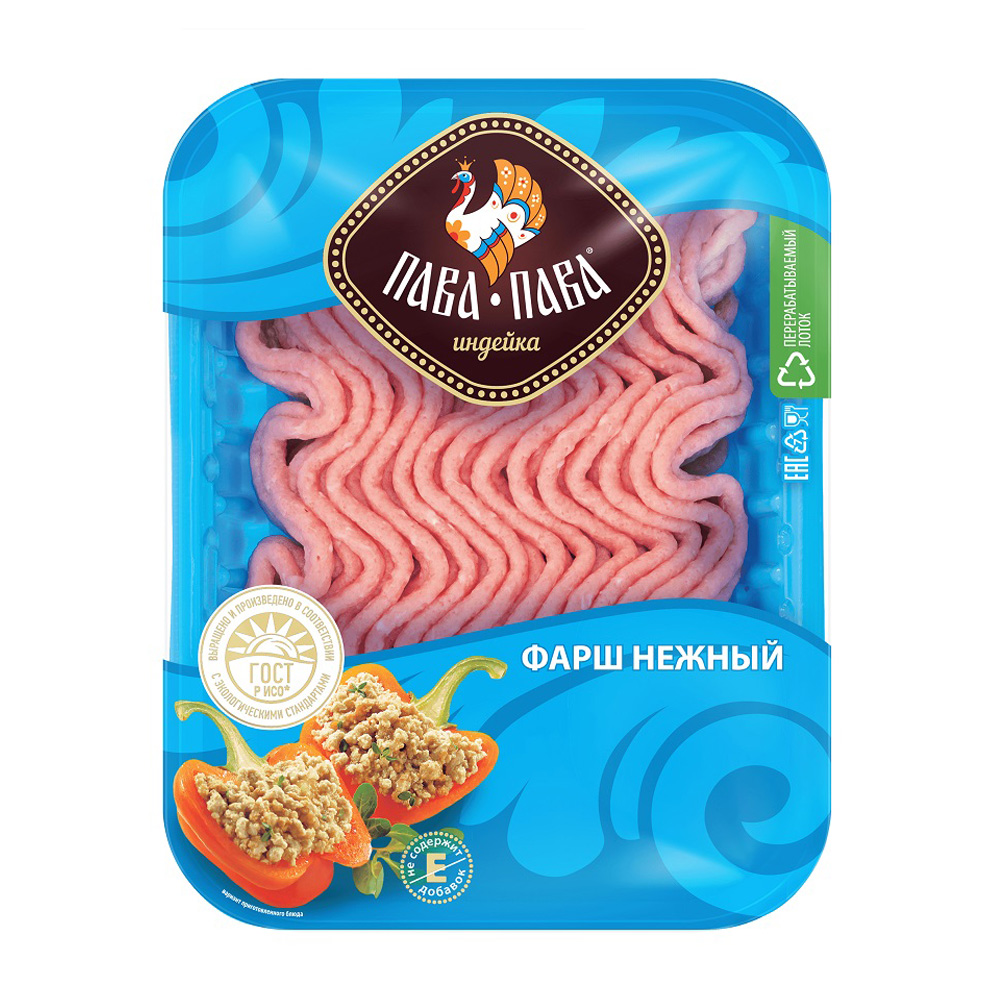 Изображение товара Фарш из Индейки Пава-Пава Нежный 450г