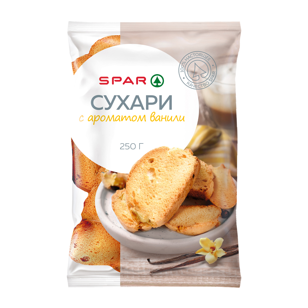 Купить сухари spar с ароматом ванили 250г с доставкой на дом в магазине SPAR