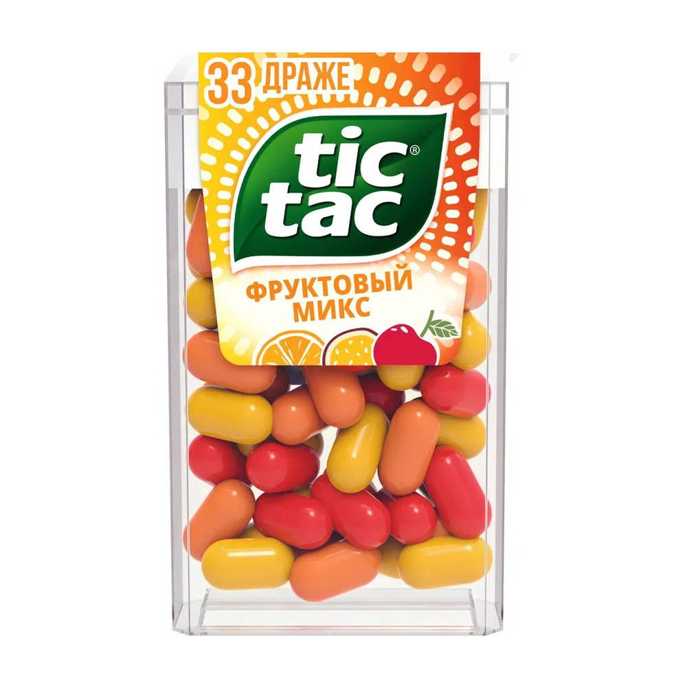 Изображение товара TIC TAC Драже Фруктовый Микс 16г — яркие вкусы и энергия
