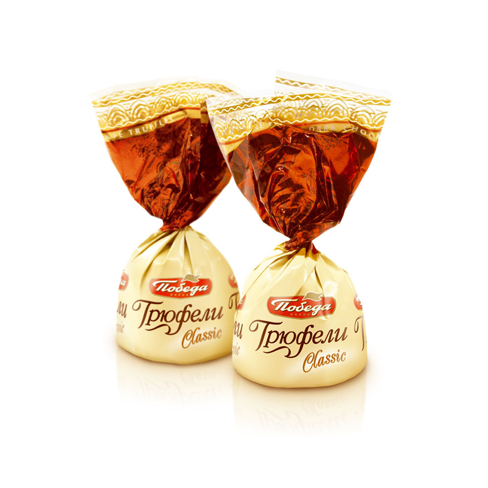 Изображение товара Конфеты Победа Шоколадные Трюфели Посыпанные Темным Какао