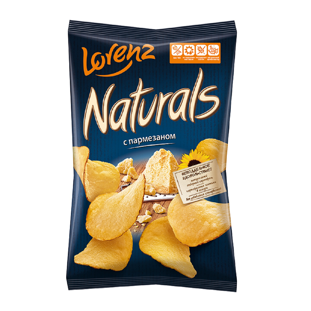 Купить чипсы картофельные naturals с пармезаном 100г с доставкой на дом ...