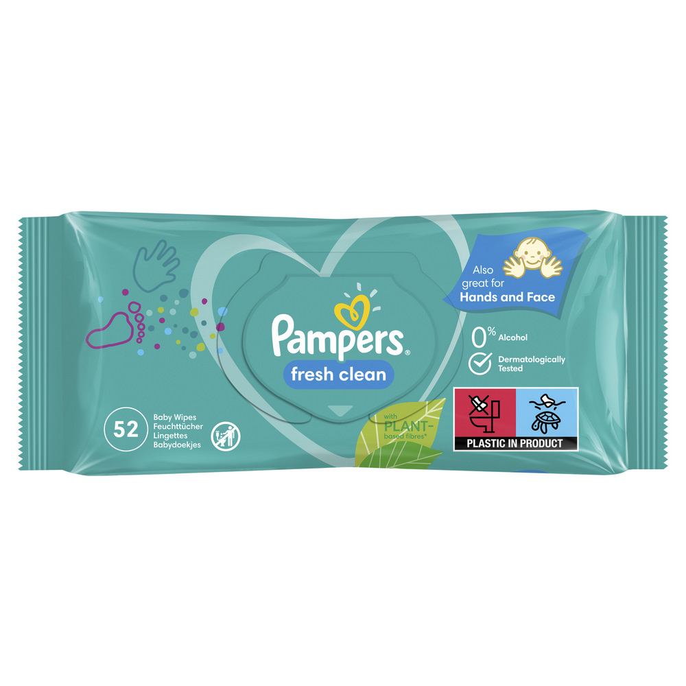 Изображение товара Салфетки Влажные Детские Pampers Baby Fresh 52шт