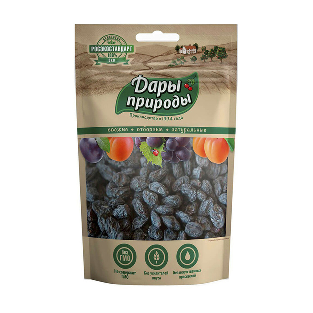 Изображение товара Изюм Дары Природы Темный 150г