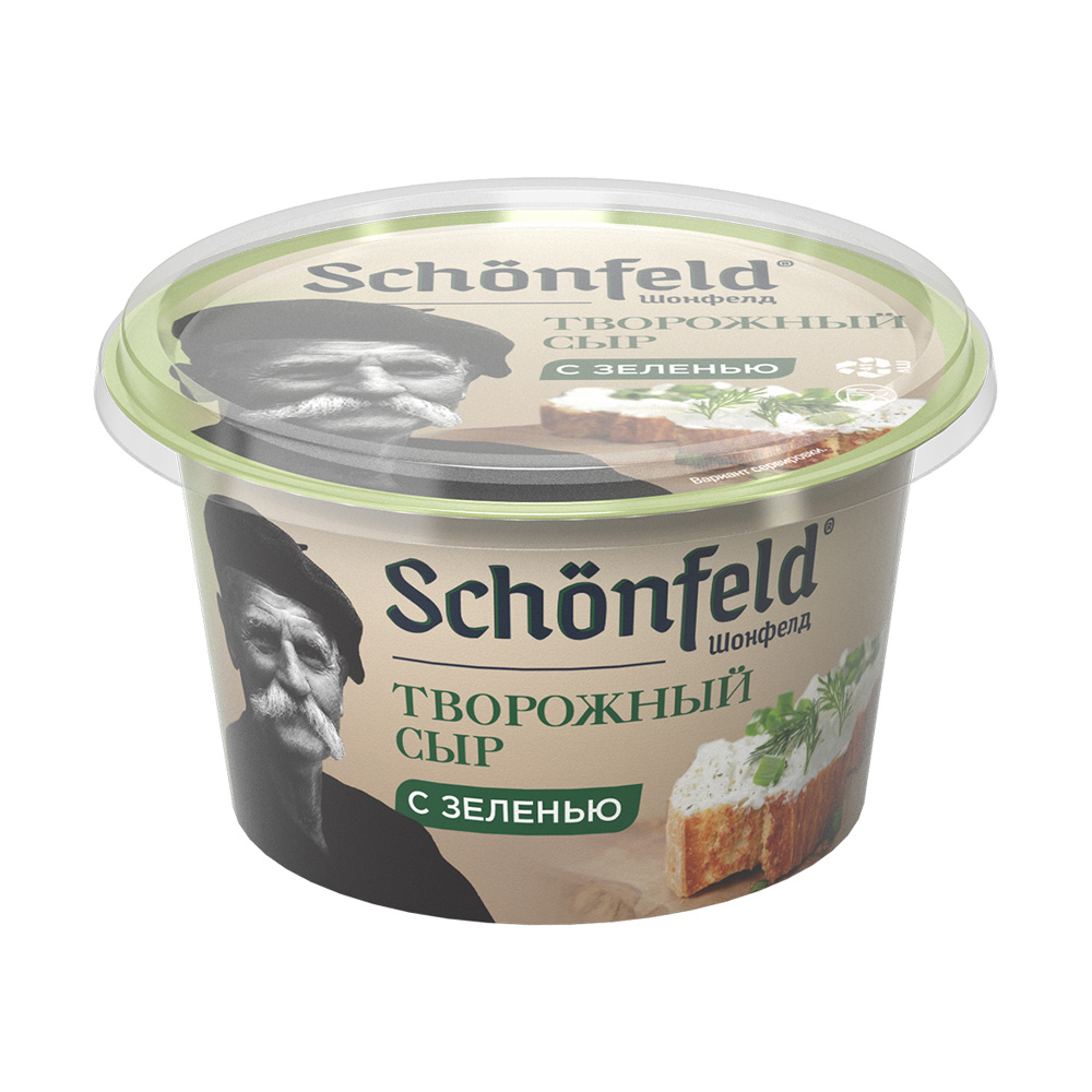 Купить сыр schonfeld творожный с зеленью 65% 140г с доставкой на дом в ...