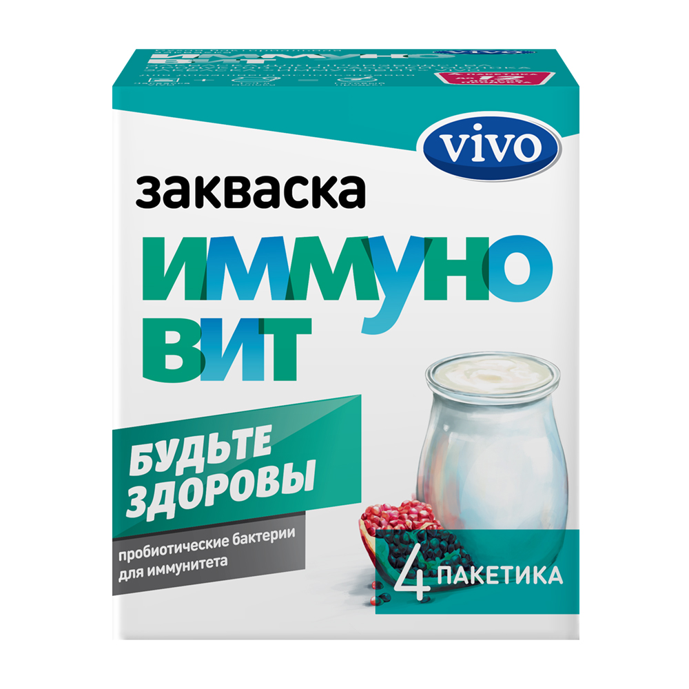 Изображение товара Закваска Vivo Иммуновит для кисломолочных напитков