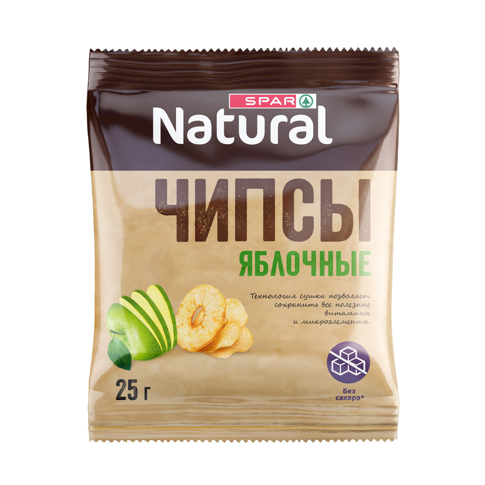 Купить чипсы spar natural из кисло-сладких яблок 25г с доставкой на дом в  магазине SPAR